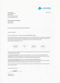 Bescheinigung